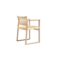كرسي بذراعين Cane Wicker من Børge Mogensen"