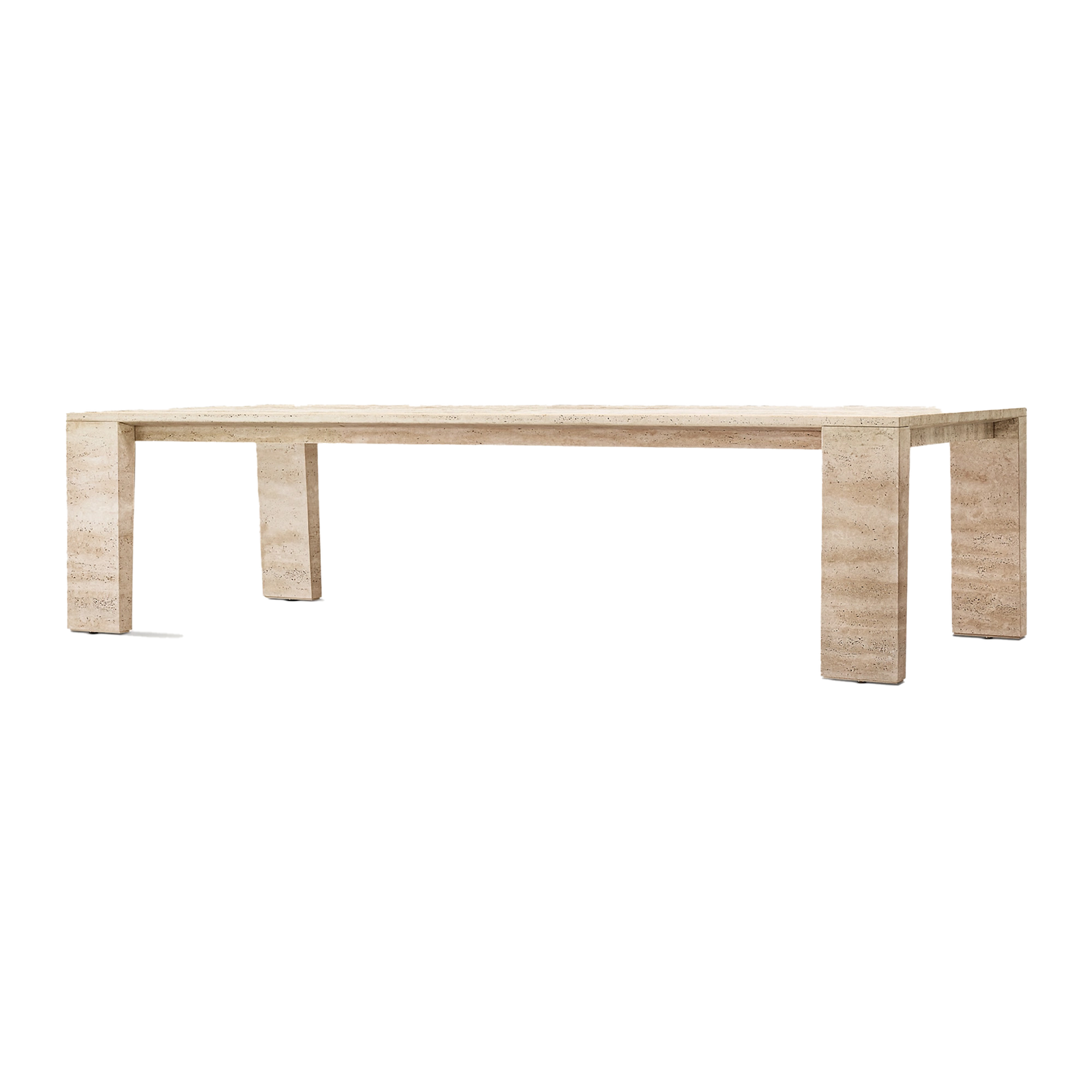Travertine Dining Table (Four Legs)