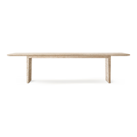 Travertine Dining Table ( Two Legs)