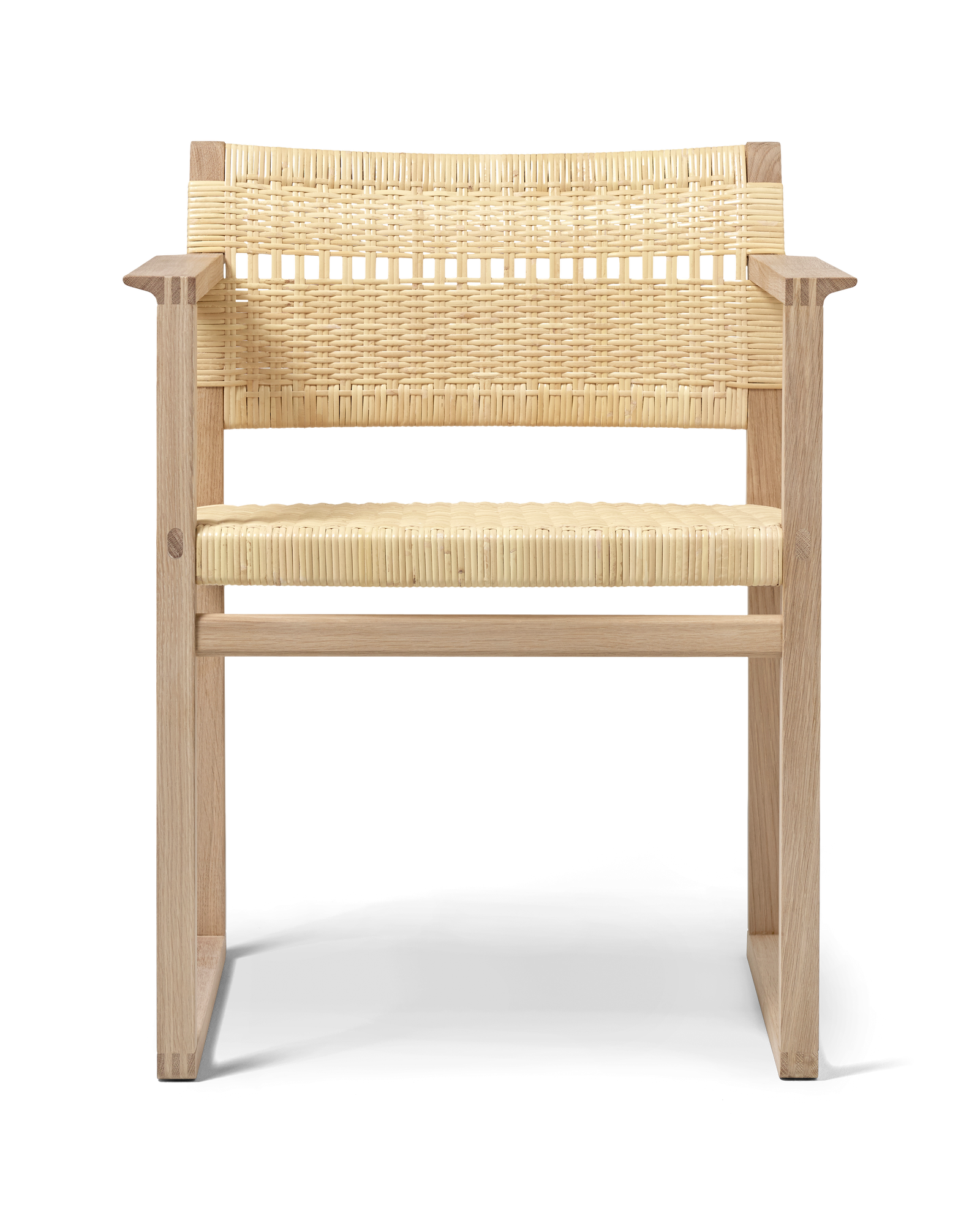 كرسي بذراعين Cane Wicker من Børge Mogensen"