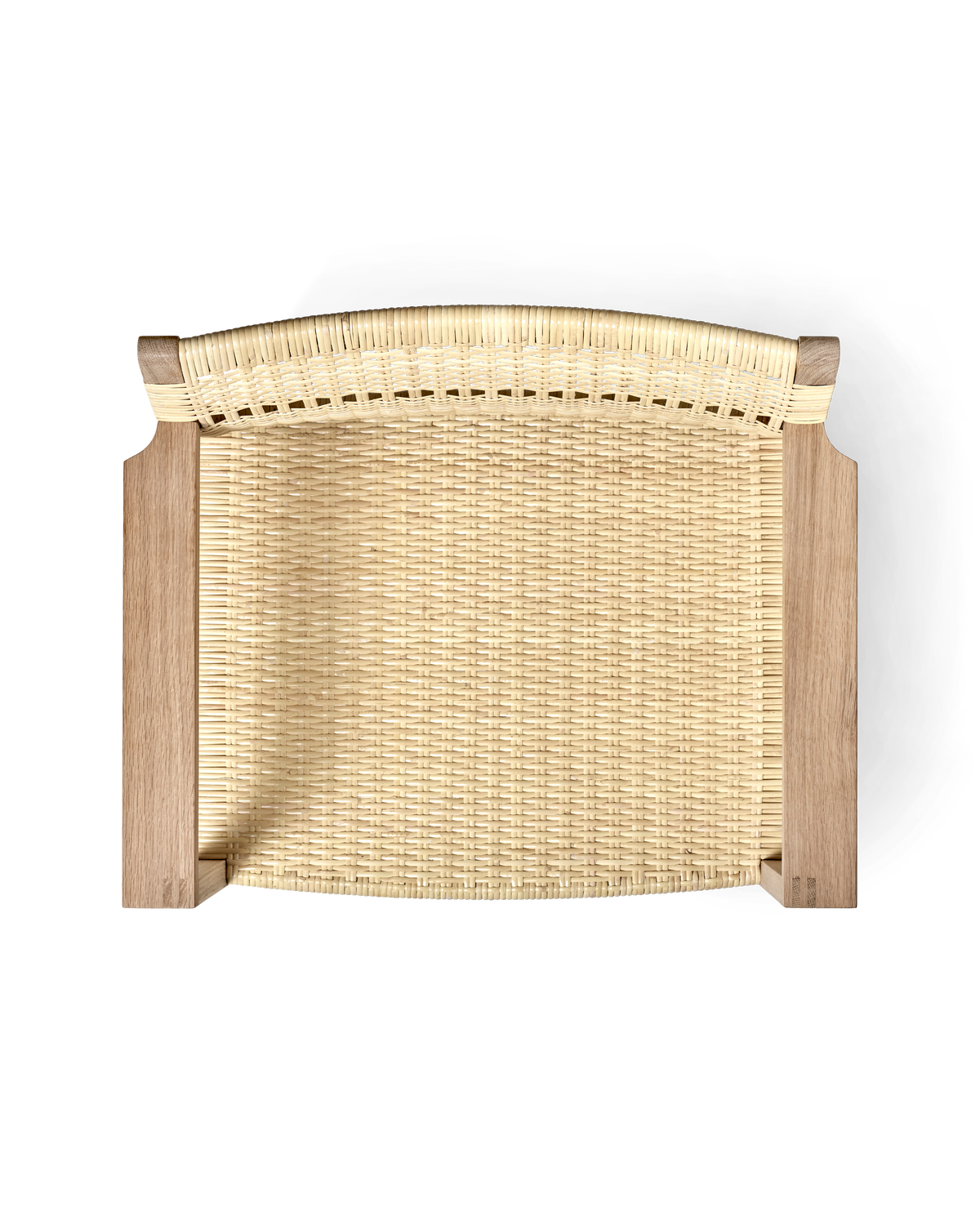 كرسي بذراعين Cane Wicker من Børge Mogensen"